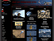 Tablet Screenshot of paragliding-nepal.com